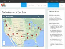 Tablet Screenshot of myfaircredit.com